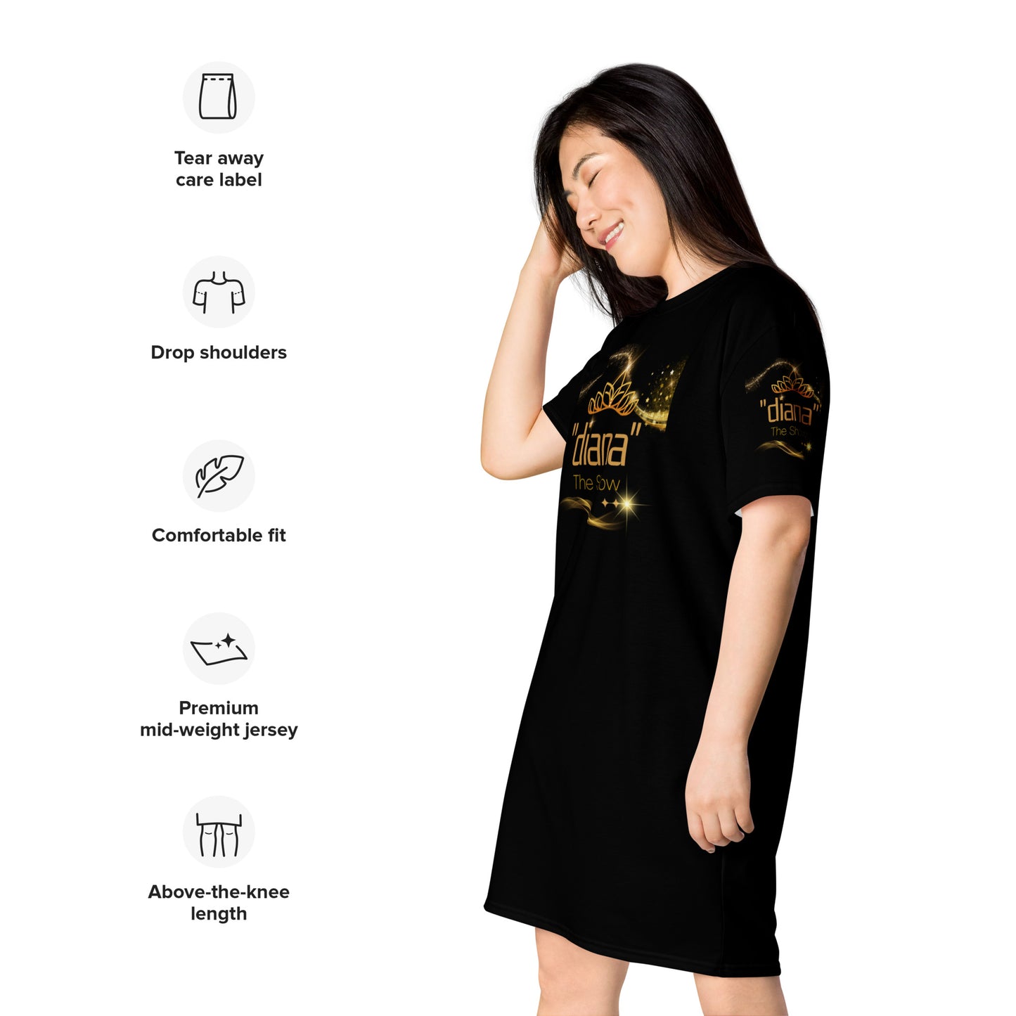 T-shirt dress - "diana - The Show"