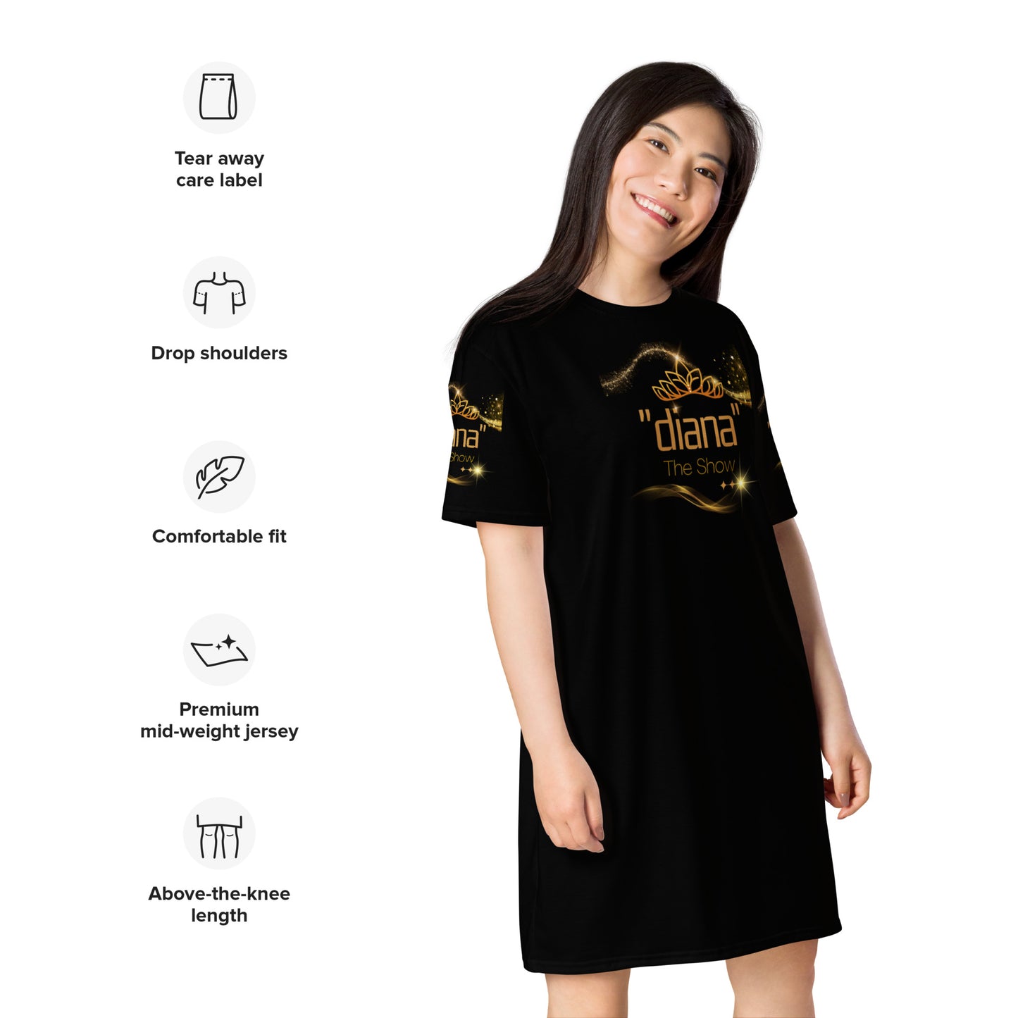T-shirt dress - "diana - The Show"