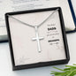 The Best Dads TO Grandpa - Personalized Cross Necklace