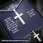 To My Husband - OUR HOME - Personalized Cross Necklace