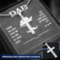 Dad I know you have loved me - Personalized Cross Necklace