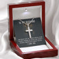To My Husband - GOD DOESN’T GIVE - Personalized Cross Necklace