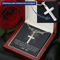 To My Husband - GOD DOESN’T GIVE - Personalized Cross Necklace