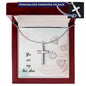 To my Son - You are my Son shine - Personalized Cross Necklace
