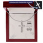 The Best Dads TO Grandpa - Personalized Cross Necklace