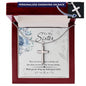 Unbiological Sister - Friends who become family - Personalized Cross Necklace