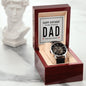 Happy Birthday to my amazing Dad - Men's OpenWork Watch with Mahogany Box - Show him he IS Special!