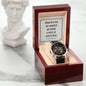 However far we wander - Men's OpenWork Watch with Mahogany Box - Show him he IS Special!