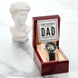 Happy Birthday to my amazing Dad - Men's OpenWork Watch with Mahogany Box - Show him he IS Special!