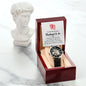 To my wonderful husband to be - Men's OpenWork Watch with Mahogany Box - Show him he IS Special!