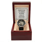 However far we wander - Men's OpenWork Watch with Mahogany Box - Show him he IS Special!