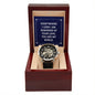 Everywhere I look - Men's OpenWork Watch with Mahogany Box - Show him he IS Special!