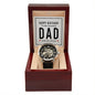 Happy Birthday to my amazing Dad - Men's OpenWork Watch with Mahogany Box - Show him he IS Special!
