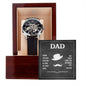 Dad I know you have loved me - Men's OpenWork Watch with Mahogany Box - Show him he IS Special!