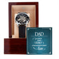 Dad a Son's first Hero - Men's OpenWork Watch with Mahogany Box - Show him he IS Special!