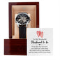 To my wonderful husband to be - Men's OpenWork Watch with Mahogany Box - Show him he IS Special!