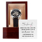My Husband, when I tell you I love you - Men's OpenWork Watch with Mahogany Box - Show him he IS Special!