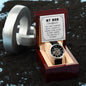 You will forever be my always - Men's OpenWork Watch with Mahogany Box - Show him he IS Special!