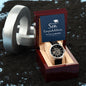 To our Son, Congratulations on your Graduation - Men's OpenWork Watch with Mahogany Box - Show him he IS Special!