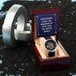 Everywhere I look - Men's OpenWork Watch with Mahogany Box - Show him he IS Special!