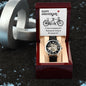 Happy Anniversary, its been an amazing years - Men's OpenWork Watch with Mahogany Box - Show him he IS Special!