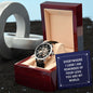 Everywhere I look - Men's OpenWork Watch with Mahogany Box - Show him he IS Special!