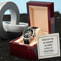 However far we wander - Men's OpenWork Watch with Mahogany Box - Show him he IS Special!