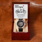 Happy Anniversary, its been an amazing years - Men's OpenWork Watch with Mahogany Box - Show him he IS Special!