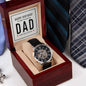 Happy Birthday to my amazing Dad - Men's OpenWork Watch with Mahogany Box - Show him he IS Special!