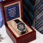Everywhere I look - Men's OpenWork Watch with Mahogany Box - Show him he IS Special!