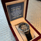 To my Son-When I see you - Men's OpenWork Watch with Mahogany Box - Show him he IS Special!
