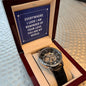 Everywhere I look - Men's OpenWork Watch with Mahogany Box - Show him he IS Special!