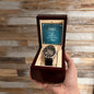 Dad a Son's first Hero - Men's OpenWork Watch with Mahogany Box - Show him he IS Special!