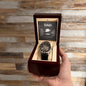 Dad I know you have loved me - Men's OpenWork Watch with Mahogany Box - Show him he IS Special!