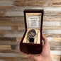 However far we wander - Men's OpenWork Watch with Mahogany Box - Show him he IS Special!