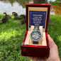 Everywhere I look - Men's OpenWork Watch with Mahogany Box - Show him he IS Special!