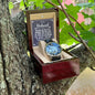 To My Husband - Meeting you was fate - Men's OpenWork Watch with Mahogany Box - Show him he IS Special!