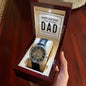 Happy Birthday to my amazing Dad - Men's OpenWork Watch with Mahogany Box - Show him he IS Special!