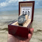Happy Birthday to my amazing Dad - Men's OpenWork Watch with Mahogany Box - Show him he IS Special!