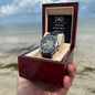Dad you have loved me - Men's OpenWork Watch with Mahogany Box - Show him he IS Special!
