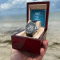 Dad a Son's first Hero - Men's OpenWork Watch with Mahogany Box - Show him he IS Special!