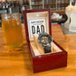 Happy Birthday to my amazing Dad - Men's OpenWork Watch with Mahogany Box - Show him he IS Special!
