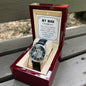 You will forever be my always - Men's OpenWork Watch with Mahogany Box - Show him he IS Special!