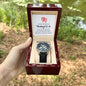 To my wonderful husband to be - Men's OpenWork Watch with Mahogany Box - Show him he IS Special!