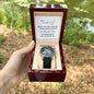 My Husband, when I tell you I love you - Men's OpenWork Watch with Mahogany Box - Show him he IS Special!