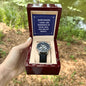 Everywhere I look - Men's OpenWork Watch with Mahogany Box - Show him he IS Special!