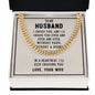 Husband - I choose you - CELEBRATE that Amazing Man with this Cuban Link Chain - He'll Love it!