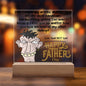 HAPPY FATHER'S DAY DAD - LED Lighted Acrylic Square, the PERFECT Gift - You are the most handsome & I love You, Forgive my other siblings!  Your Best Son!