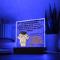 HAPPY FATHER'S DAY DAD - LED Lighted Acrylic Square, the PERFECT Gift - You are the most handsome & I love You, Forgive my other siblings!  Your Best Son!
