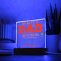 LED Lighted Acrylic Square, the PERFECT Father's Day Gift - BEST DAD EVER - From your Now Amazing Son, I Love You!